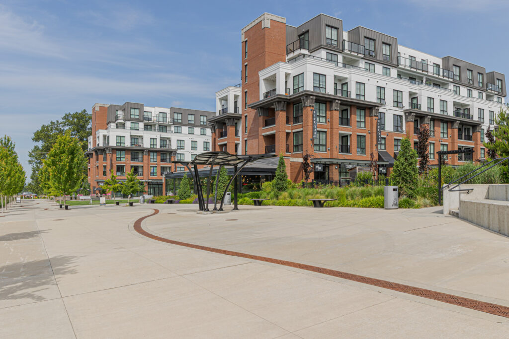 Cedar Rock Financial Latimer Walk Park Bench Wide